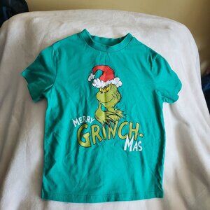 Boys‎ Christmas Holiday Grinch Shirt Short Sleeve Size XS Grinchmas X Small